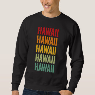 Hawaii County Hawaii Regenbogen-Text-Design Sweatshirt
