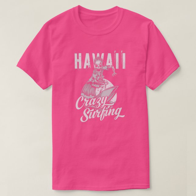 Hawaii Crazy Surfing T-Shirt (Design vorne)