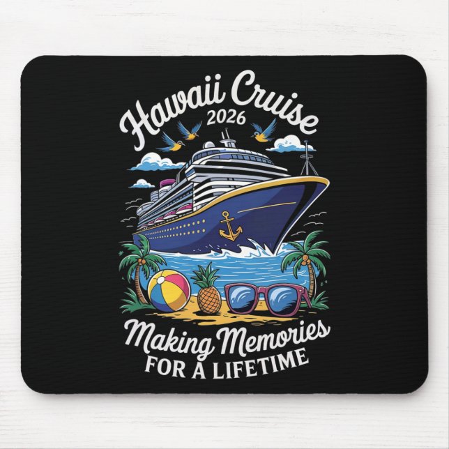 Hawaii Cruise 2026 Vacation Trip Matching Family G Mousepad (Vorne)