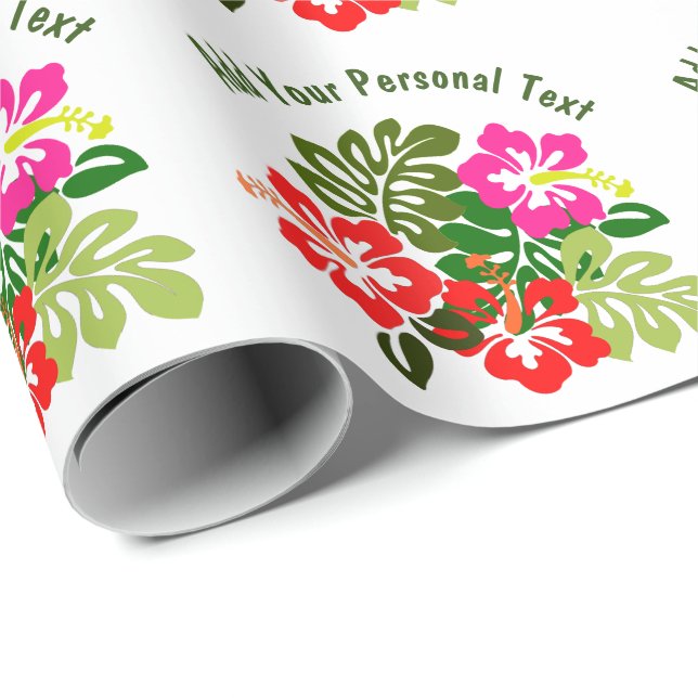 Hawaii Day Geschenkpapier (Rolleneckpunkt)