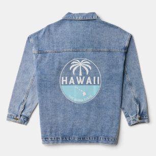 Hawaii Der Aloha Staat Aloha Hawaiian Palm Tree O Jeansjacke