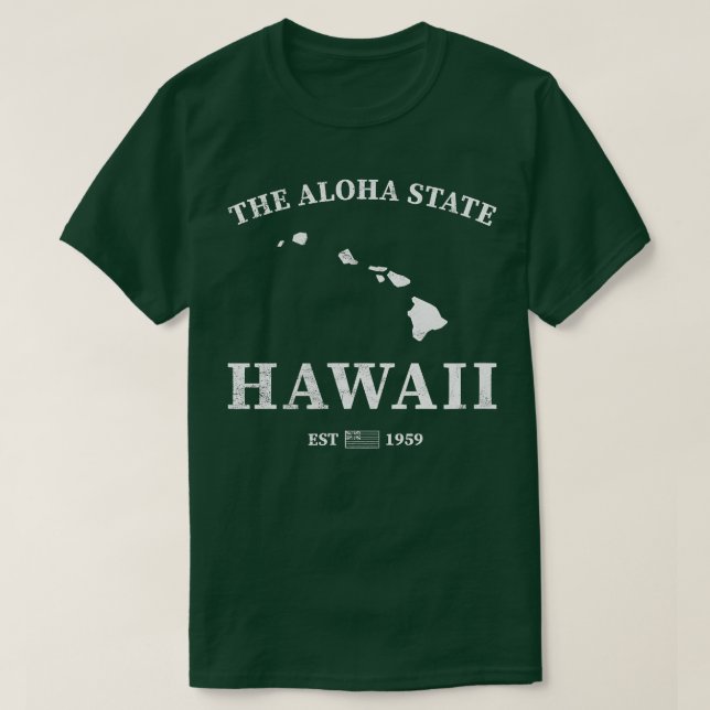 Hawaii Der Aloha-Staat T-Shirt (Design vorne)