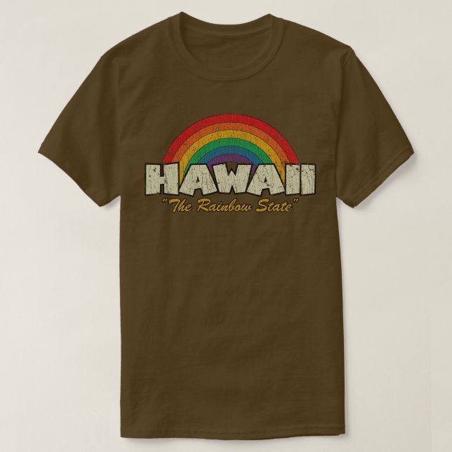 Hawaii Der Regenbogen-Staat 1986 T-Shirt (Design vorne)