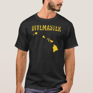 Hawaii Divemaster Scuba Diving Tauchlehrer Fla T-Shirt