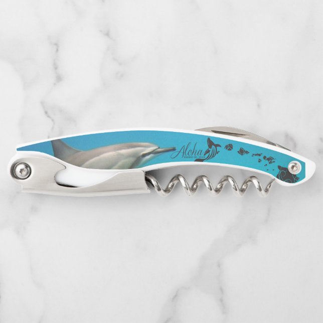 Hawaii Dolphins Islands Whale Kellnermesser (Vorderseite)