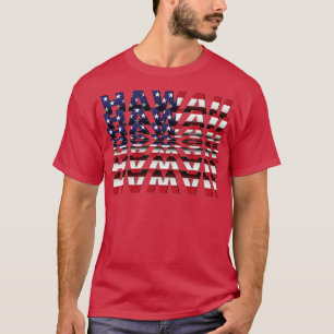 Hawaii Drehe Texteffekt T-Shirt
