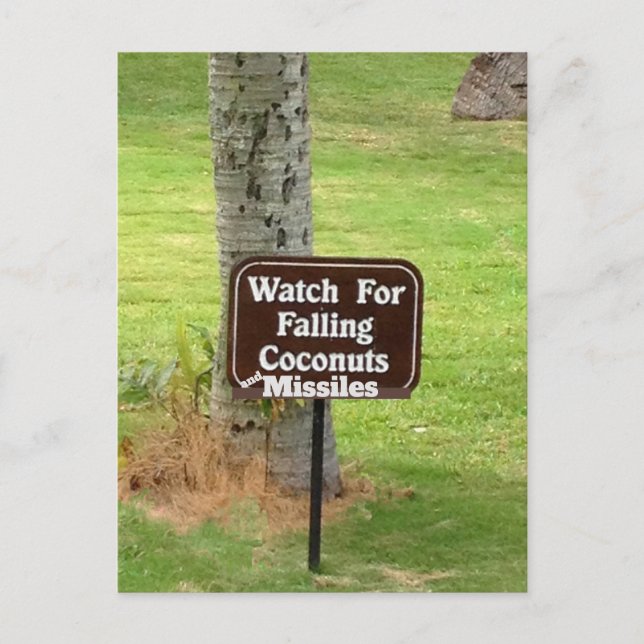 Hawaii False Missile Warning Scare 2018 Postkarte (Vorderseite)