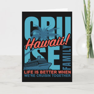 Hawaii-Familienkreuzfahrt passendes Outfit Süße Ha Karte