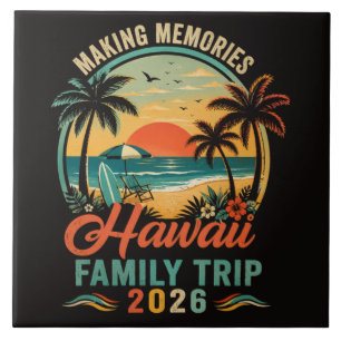 Hawaii-Familienreise Tropischer Sonnenuntergang 20 Fliese