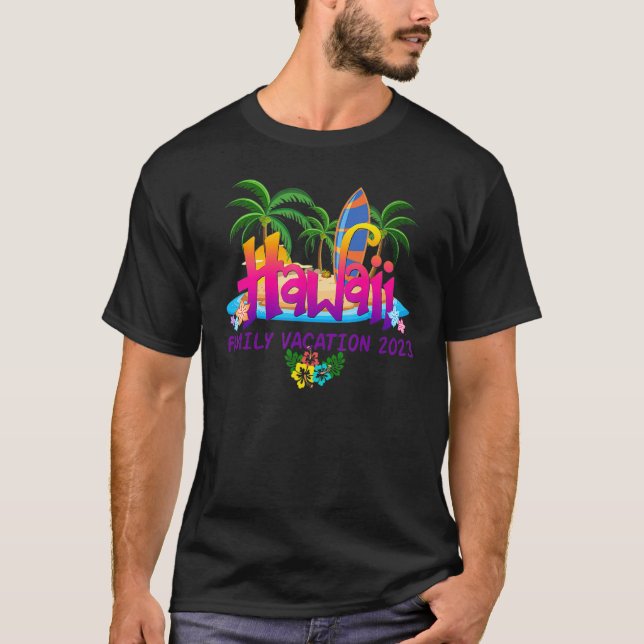 Hawaii Familienurlaub 2023 Hallo Sommer Vibes Bea T-Shirt (Vorderseite)
