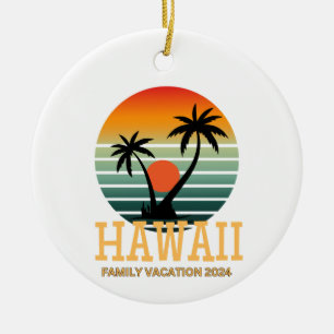 Hawaii Familienurlaub 2024 Keramik Ornament