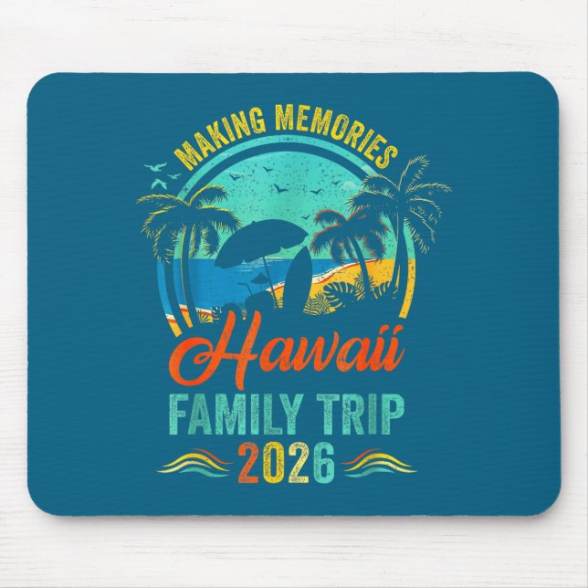 Hawaii-Familienurlaub Strandtrip Mousepad (Vorne)