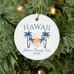 Hawaii Familienurlaub Weihnachtsschmuck