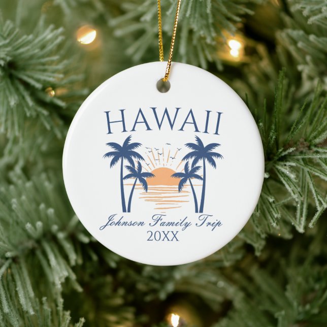Hawaii Familienurlaub Weihnachtsschmuck (Baum)
