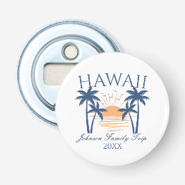 Hawaii Family Trip Tropical Sunset Design Flaschenöffner