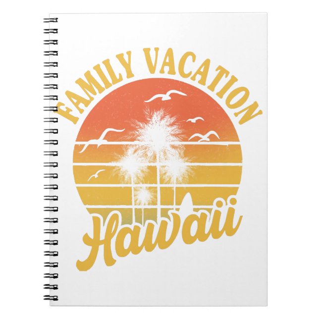 Hawaii Family Vacation 2022 Souvenir-Geschenk Notizblock (Vorderseite)