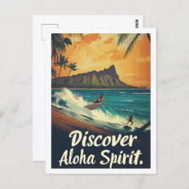 Hawaii Famous Travel Place Postkarte