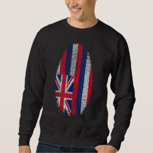 Hawaii Flag Fingerprint ist in meiner DNA für Hawa Sweatshirt