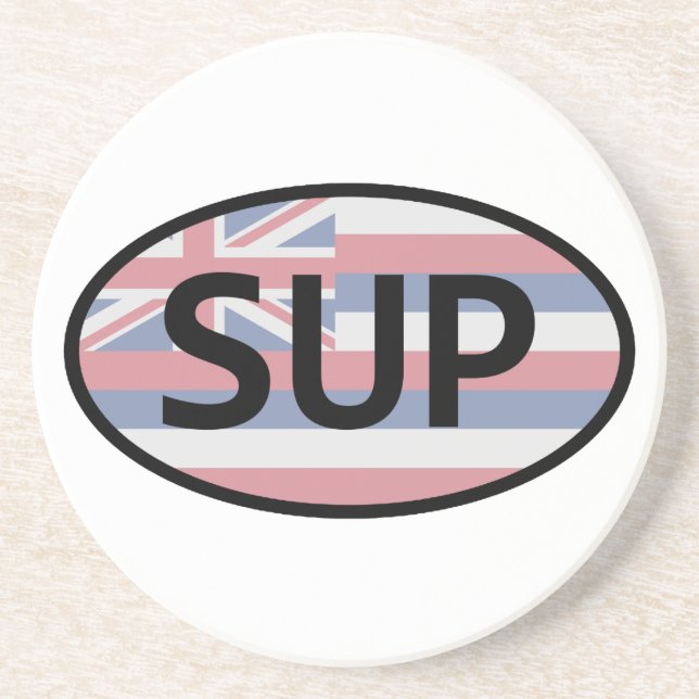 Hawaii Flag Standup Paddling Getränkeuntersetzer (Vorne)