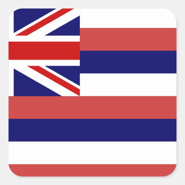 Hawaii Flag Sticker (Vorderseite)