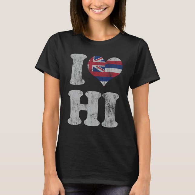 Hawaii Flag T - Shirt Hawaiian Gift (Vorderseite)