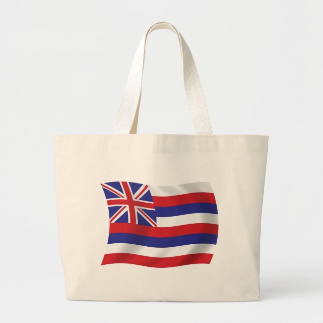 Hawaii Flag Tote Bag Jumbo Stoffbeutel (Vorne)