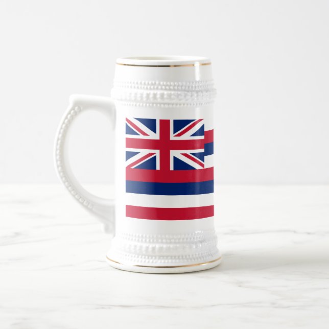 Hawaii-Flagge Bierglas (Links)