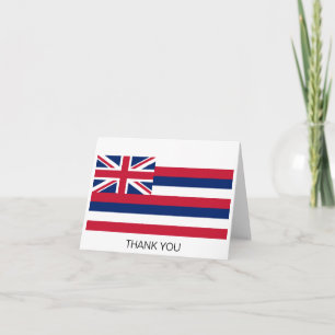 Hawaii-Flagge Dankeskarte