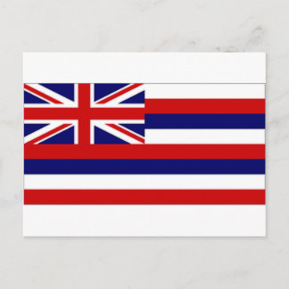 Hawaii-Flagge der Vereinigten Staaten Postkarte