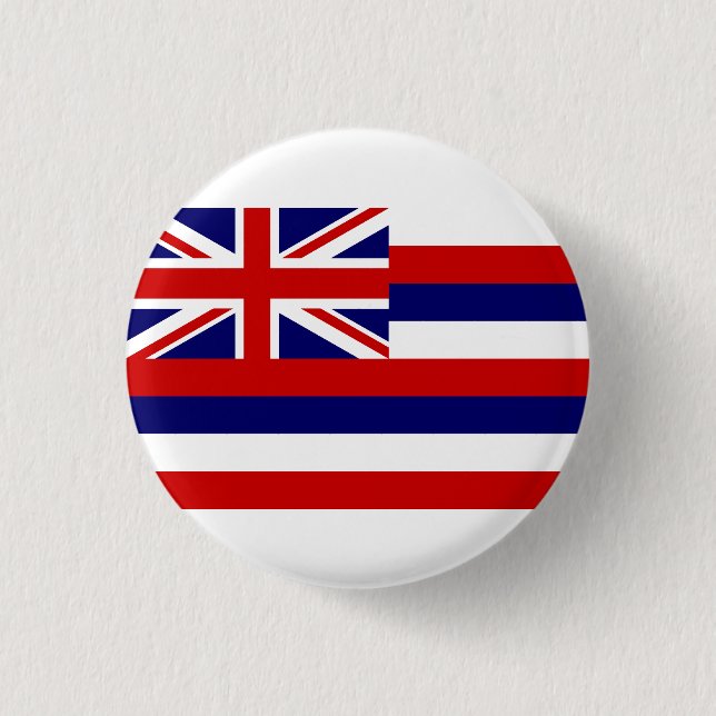 Hawaii-Flagge, Flagge Hawaiis Button (Vorderseite)