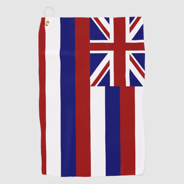 Hawaii-Flagge Golfhandtuch (Vorderseite)