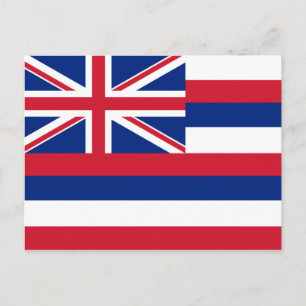 Hawaii-Flagge Postkarte