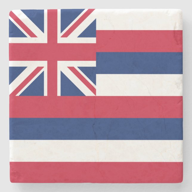 Hawaii-Flagge Steinuntersetzer (Vorderseite)
