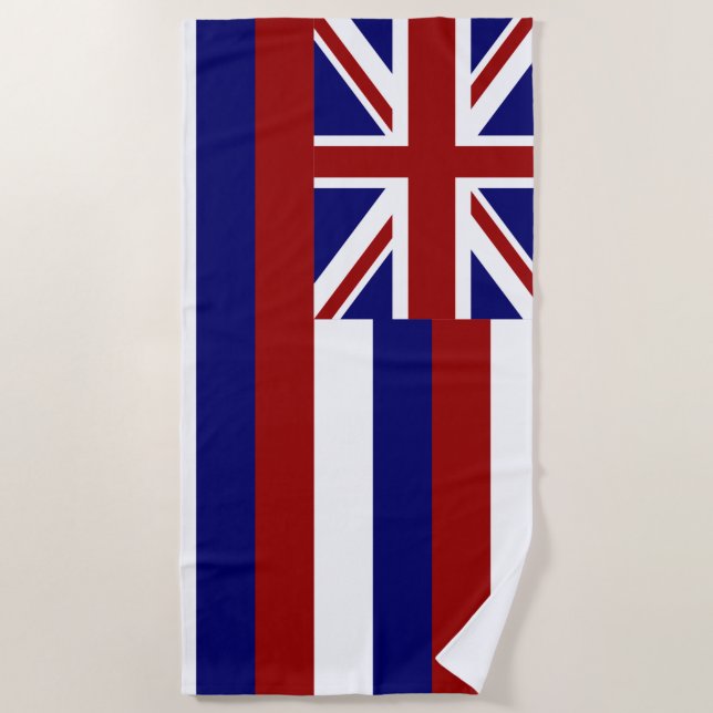 Hawaii-Flagge Strandtuch (Vorderseite)
