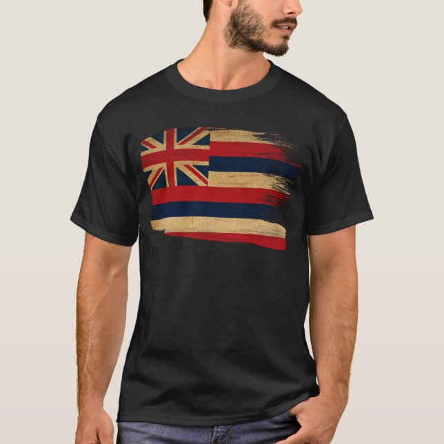 Hawaii-Flagge T-Shirt (Vorderseite)
