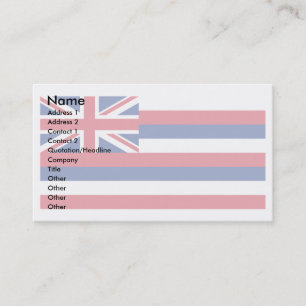 Hawaii-Flagge Visitenkarte