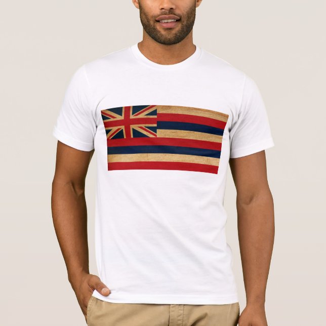 Hawaii-Flaggen-T - Shirt (Vorderseite)