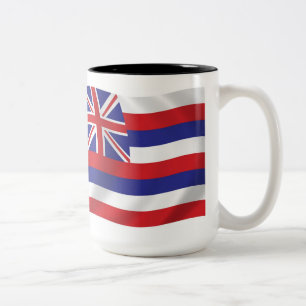 Hawaii-Flaggen-Tasse Zweifarbige Tasse