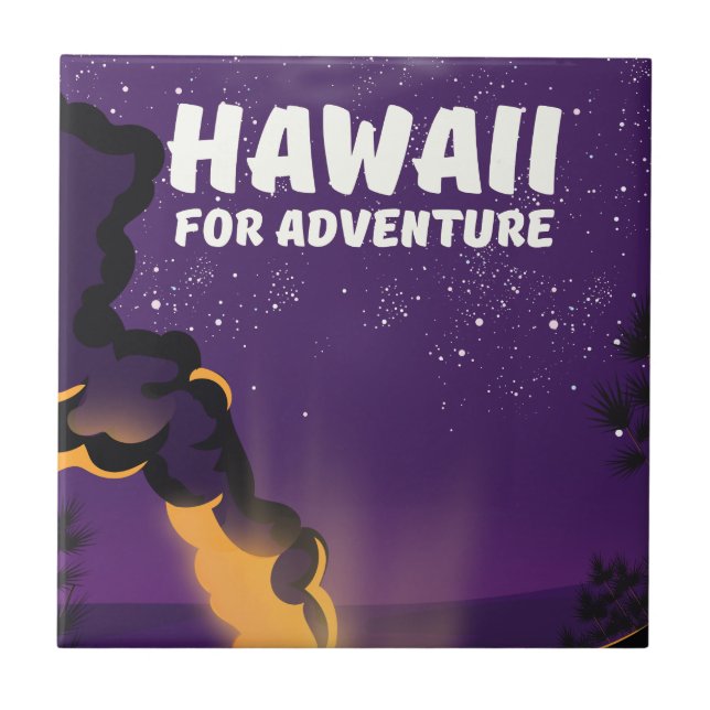 Hawaii für Abenteuer Fliese (Vorderseite)