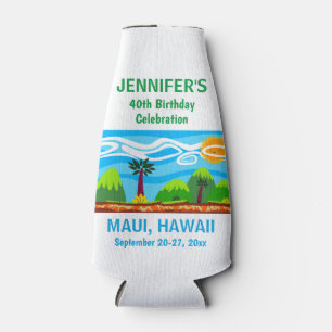 Hawaii Geburtstagsparty Trip Gefallen Flasche Cool Flaschenkühler