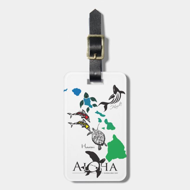 Hawaii Gepäckanhänger (Vorderseite vertikal)
