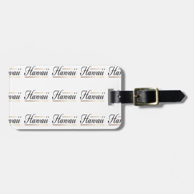 Hawaii-Gepäcktag Gepäckanhänger (Vorderseite horizontal)