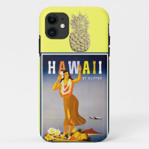 Hawaii Gold Pineapple Hula Tänzerin iPhone 11 Hülle