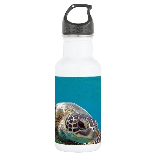 Hawaii Green Sea Turtle - Honu Edelstahlflasche (Vorderseite)