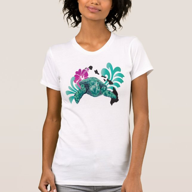 Hawaii Green Sea Turtle T-Shirt (Vorderseite)
