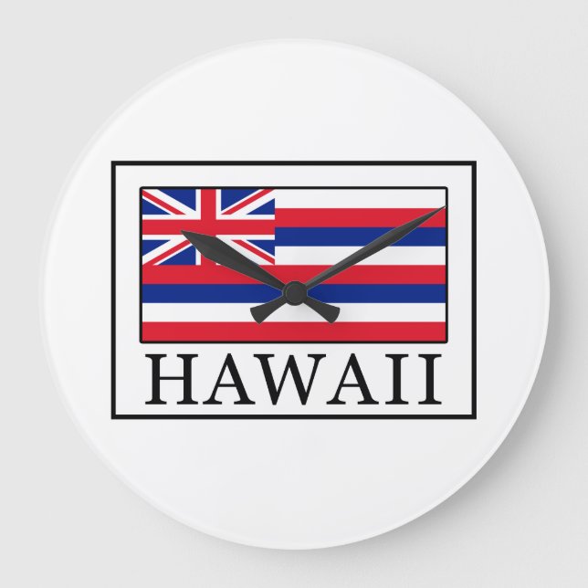 Hawaii Große Wanduhr (Vorderseite)