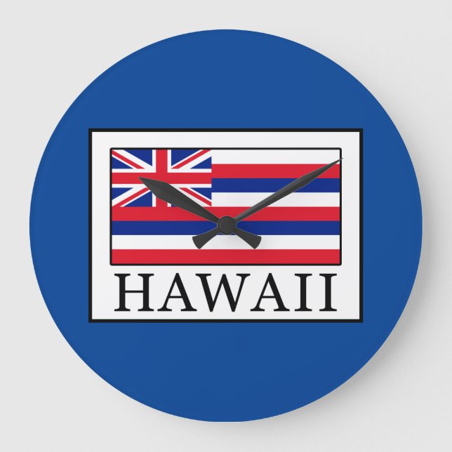 Hawaii Große Wanduhr (Vorderseite)