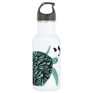 Hawaii-Grüne Meeresschildkröte und Hawaii-Inseln Edelstahlflasche