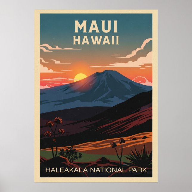 Hawaii Haleakala Nationalpark V02 Poster (Vorne)