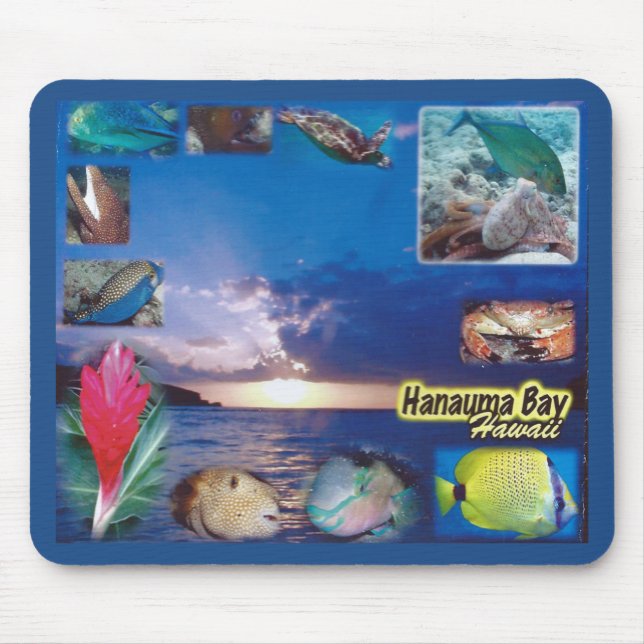 Hawaii Hanauma Bay Marine Life Mousepad (Vorne)